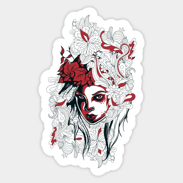 Mother Nature Flowers Sticker by ReignGFX